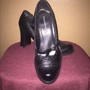 Black Mary Jane style heel